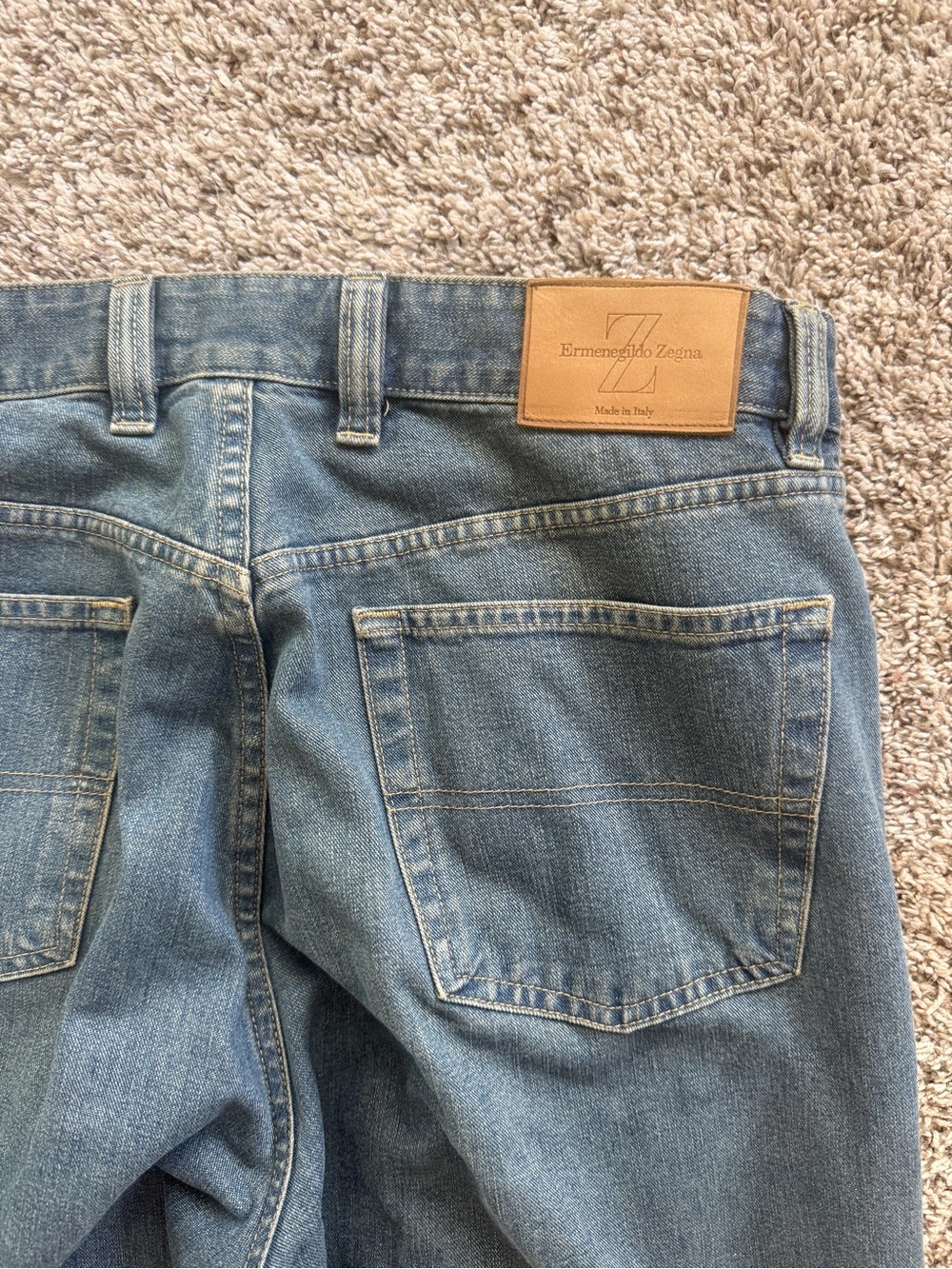 Ermenegildo Zegna Light Blue Relaxed Jeans 36/33